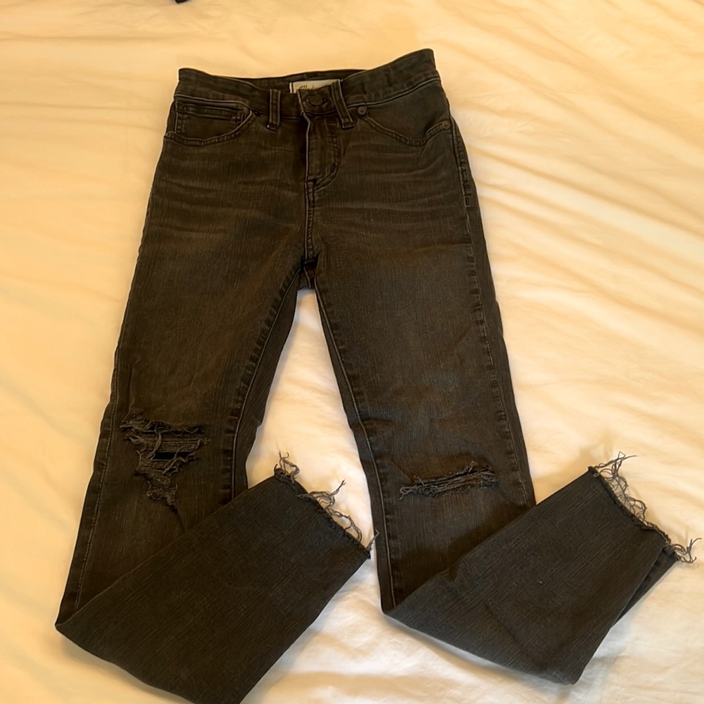 Madewell curvy high rise skinny grey jean 25 Petite